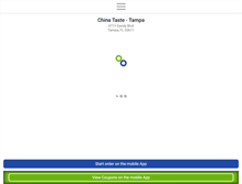 Tablet Screenshot of chinatastetampa.com